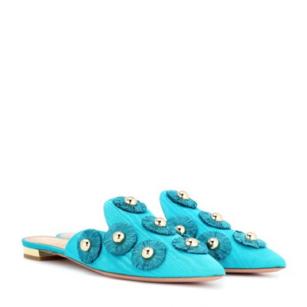 Aquazzura aqua mules